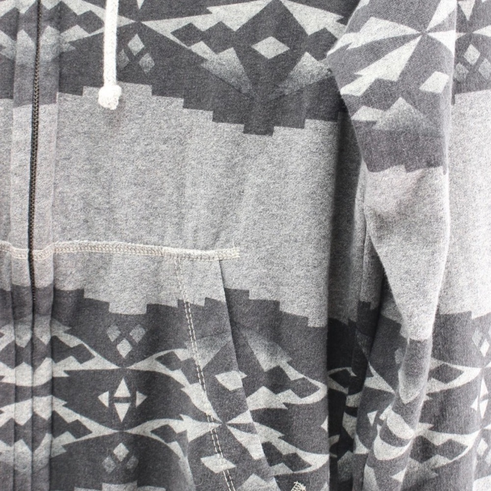 American Eagle Outfitters Full Zip Hoodie Men's XL Athletic Fit Gray - Picture 2 of 7